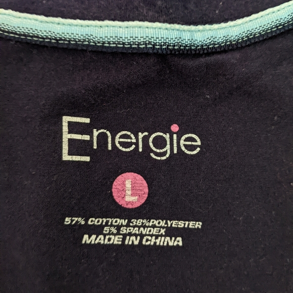 Navy vintage patch tee - junior's large - Picture 2 of 5